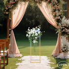 Elegant Gold Metal Flower Stand Set - Stylish Decor For Weddings   Events