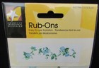 American Traditional Design Morning Glory Flower Rub On Transfer Decal Acid Free