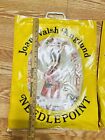 Vintage Joan Walsh Anglund Needlepoint Kit 1973 Complete wool Yarn Girl-early To