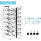 7 Tier Can Rack Organizer Metal Can Storage Dispenser Rack Holds Up To 84 Cans