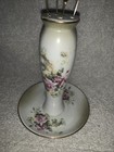 1898 China Company Vtg Porcelain Rose Floral 6  Hat Pin Holder Dish W  6 Pins