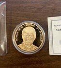 24k Gold Plated Copper 45th President Donald Trump Eagle Coin Medallion W  Coa