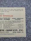 1940s Vickery Stone Co Upper Darby Pa Comic Syd Hoff Ink Blotter Unused Ephemera