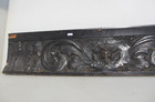Antique Carved Wooden Panel Plaque Old Wood Victorian Green Man Head Face 42 w