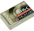 Maxell Vhs-c Tc-30 Blank Compact Videocassette Super Vhs-c Camcorder Hgx-gold