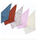 Washcloths 100  Cotton Natural Muslin Gentle Soft 12 x12  5 Count Boho