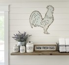 Vintage Rustic Metal Rooster     Country Kitchen Decor  Farmhouse Wall Art Farm 