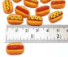 8 Pcs Set Dollhouse Miniature Clay Food Mini Hotdogs Mustard Ketchup Mix Lot