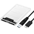 2 5  Sata Usb 3 0 Clear Hard Drive Disk Hdd Ssd Enclosure External Laptop Case