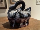 Vintage Slag Glass Swan Beautiful Condition 5 5 Inches Tall
