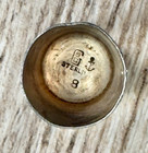 Vintage Sterling Silver Stamped Thimble Stern Bros   Co Number 8 Monogrammed
