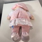 Kids Preferred First Doll Lovey Pink Plush Crib Toy Rattle Crinkle Blonde Baby