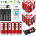 Ebl 3 7v 18500 16340 14500 10440 Li-ion Rechargeable Batteries   Charger Lot