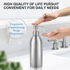 Large Dish Soap Dispenser 25 5oz Countertop Brushed Stainless Steel Soap Bottle 
