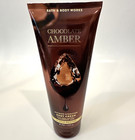 New Bath Body Works Chocolate Amber Lot Body Cream Fragrance Mist Wash Full Size
