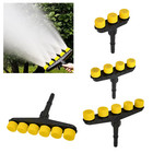 Garden Lawn Watering Sprinkler 3 4 5 6 Head Water Mist Nozzle For 1  1 2  Hose G