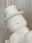 Ready To Paint Ceramic Bisque - Dona   s Molds - Snowman W  Snowflake -  a