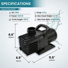 Half Off Ponds 8 000 Gph Submersible Pond Pump  Energy Efficient  100 Ft Cord