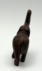 Vintage Hand Carved Wood Elephant Figurine Upward Trunk Wooden Animal Statue 3 