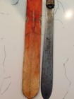 Antique African Maasai Knife Sword Kenya Leather Sheath Vtg Machete Dagger