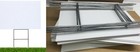 100 Pack White Blank Yard Signs 18   x 24    With  100 Double H-stakes 24  
