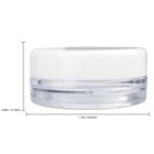 200 Pieces 3 Gram 3ml Plastic Makeup Cosmetic Lotion Cream Sample Jar Containers