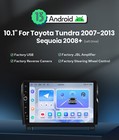 10 1  Android13 Headunit With Volume Knob Plug play For Toyota Sequoia 2008-2018