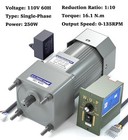 High Torque Ac Motor Speed Controller  Variable Speed Motor With Gearbox  250w