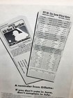 1971 Gillette Baseball All Star Election Ballot Original Print Ad Vintage