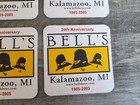 Bell s Brewery 20th Anniversary Craft Beer Coasters Kalamazoo Michigan Lot 8