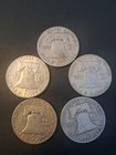 Lot  5  Franklin Half Dollar Coins