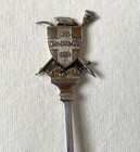 Antique York City England Sterling Silver Demitasse Souvenir Spoon 4 5   