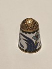 Vintage Enamel Cloisonne Floral Thimble