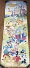 Vintage Original 1980s Walt Disney Wonderful World Poster Door Size Mickey Mouse