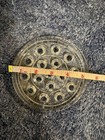 Clear Glass Round Flower Frog 5in 16 Hole Vintage Floral Arrangement Home Decor