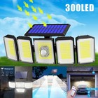 5-head 300 Led Solar Motion Sensor Light Outdoor Garden Wall Security Flood Lamp