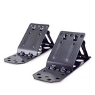  2 Pcs Wheel Chocks  Heavy Duty Metal Wheel Chock Blocks Foldable Tire 