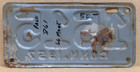 Connecticut 1957 Motorcycle License Plate 1515