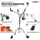 5core Drum Practice Pad Set 12  Snare Drumming Stand 2 Sided Silent Drummer Kit