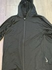 New Nike Yoga Dri-fit Full-zip Training Hoodie Black Mens Size Large