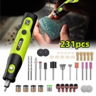 5-speed Rechargeable Cordless Rotary Tool Kit 231pc Accessories Mini Rotary Tool