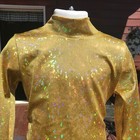 Girls Western Show Shirt  Pleasure  Horsemanship Leadline Xs S M L Xl Gold