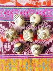 Set Of 7 Hand Carved Peruvian Chumpi Khuya Stone Sculptures   Free Andean Bag