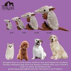 Plush Dog Squeaky Toy Stuffed Armadillo Animal Pet Puppy Chew Toys With Teeth Fo