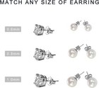30pcs 15 Pairs 925 Sterling Silver Earring Backs Replacement Secure Ear Locking 
