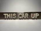 This Car Up Elevator Car Indicator Sign Plate Plaque Vintage 50 s