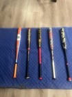 Axe Lot Of 5 Baseball Bats Multicolor Metal Alloy Adult Baseball