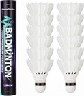 Goose Feather Badminton Birdies 6 12 Pack  Badminton Shuttlecocks With Stabil   