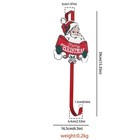 Christmas Wreath Hanger For Front Door With Santa Hook - Over The Door Decor