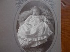 Cabinet Card Portrait Of Infant In Christening Gown-walter Swartzlander